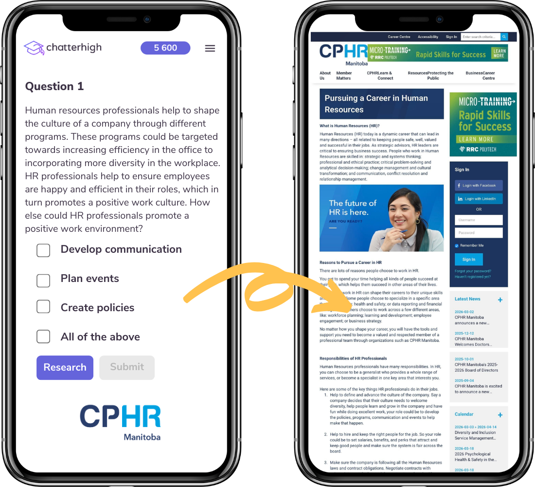 CPHR Manitoba LP Two Phone Graphics