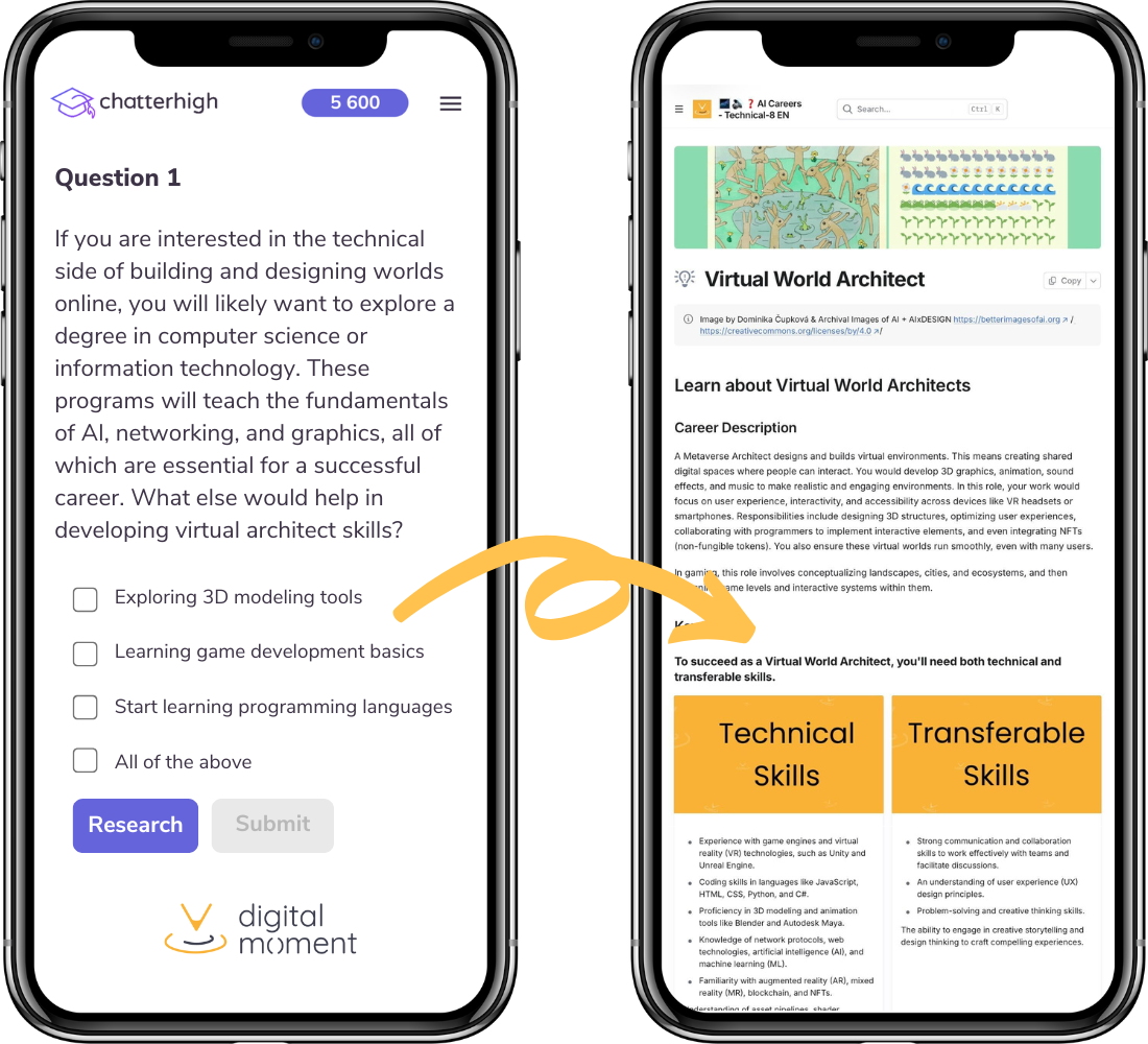 Digital Moment C3 - AI Careers Course Phone Graphics Digital Moment C3 - AI Careers Course Phone Graphics