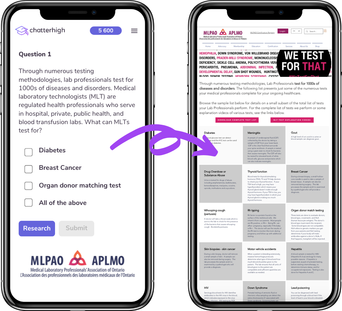 UPDATE LOGO Health Services Industry Pathways in Ontario Question Example Two Phone